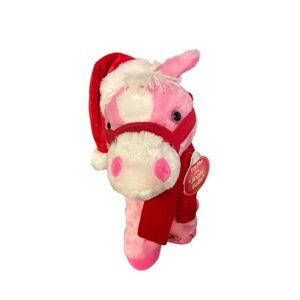 NWT Pink Plush Dancing Pony